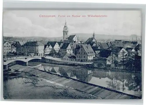 Bad Cannstatt Neckar Wilhelmsbruecke *