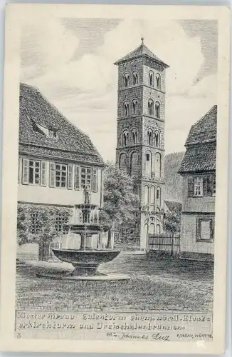 Hirsau Kloster Eulenturm Kuenstler Johannes Luz x