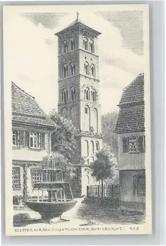 Hirsau Kloster Eulenturm Kuenstler Johannes Luz *