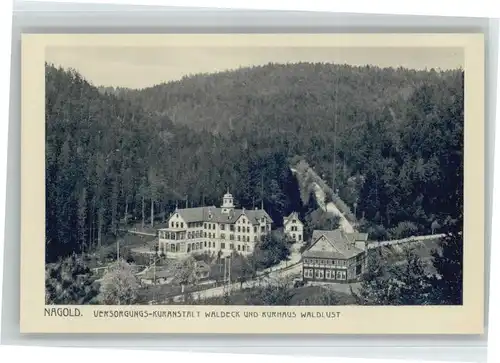 Nagold Kuranstalt Waldeck Kurhaus Waldlust *