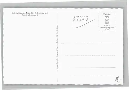 Nagold Textillehranstalt *