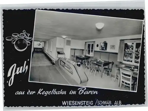 Wiesensteig Cafe Baeren Kegelbahn *