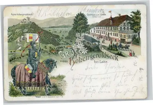 Lahr Schwarzwald Lahr Ritter Hohengeroldseck Gasthaus zum Loewen x / Lahr /Ortenaukreis LKR