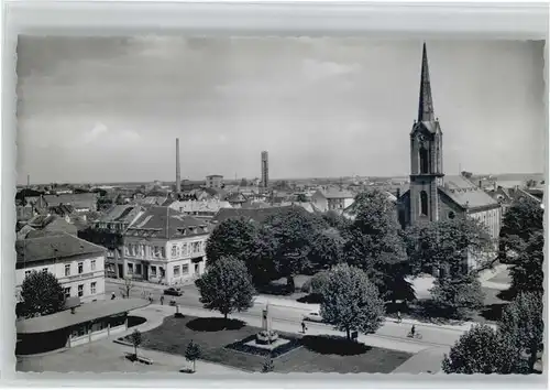 Kehl Marktplatz Friedens Kirche *