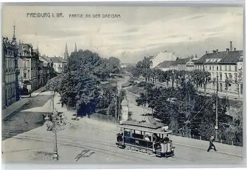 Freiburg Breisgau Strassenbahn Dreisam *