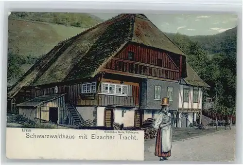 Elzach Elztaler Trachten Schwarzwaldhaus *