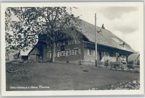 Bernau Schwarzwald Geburtshaus Hans Thoma *