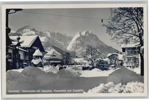 Garmisch-Partenkirchen Garmisch Marienplatz Alpspitze Waxenstein Zugspitze x / Garmisch-Partenkirchen /Garmisch-Partenkirchen LKR