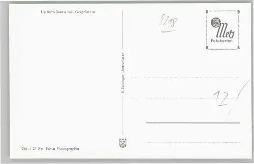 Unterwoessen Geigelstein *