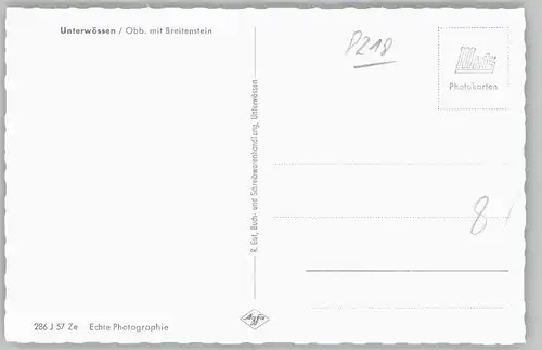 Unterwoessen Breitenstein *