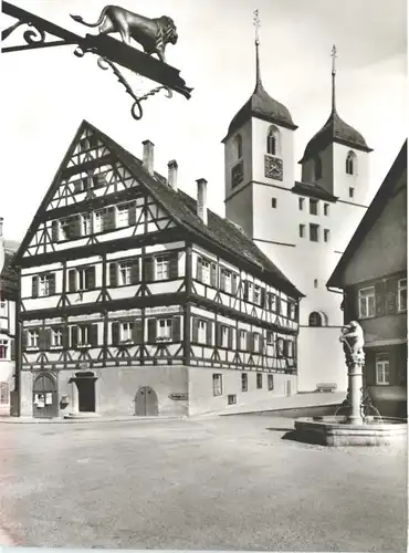 Wiesensteig Marktplatz Spital Kirche *