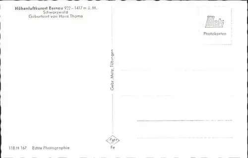 Bernau Geburtsort Hans Thoma *