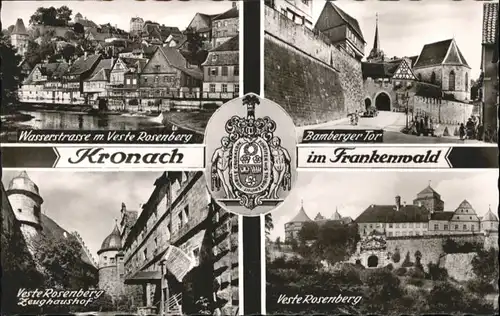 Kronach Oberfranken Veste Rosenberg Bamberger Tor *