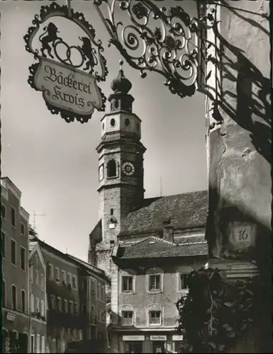 Tittmoning Salzach Oberbayern Entenstrasse Stiftskirche Baeckerei Krois *