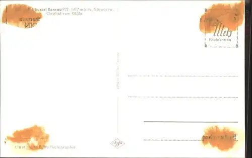 Bernau Schwarzwald Gasthof zum Roessle *