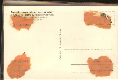 Bernau Schwarzwald Gasthof Fremdenheim Bernauerhof *