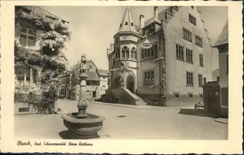 Elzach Rathaus Brunnen *