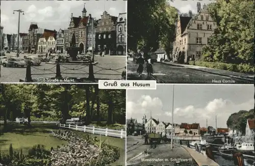 Husum Nordfriesland Husum Grosse Strasse Markt Schlossgarten Schiffswerft Haus Cornils * / Husum /Nordfriesland LKR