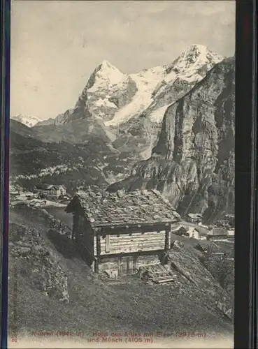 ww89570 Muerren BE Muerren Hotel des Alpes Eiger Moench * Kategorie. Muerren Alte Ansichtskarten