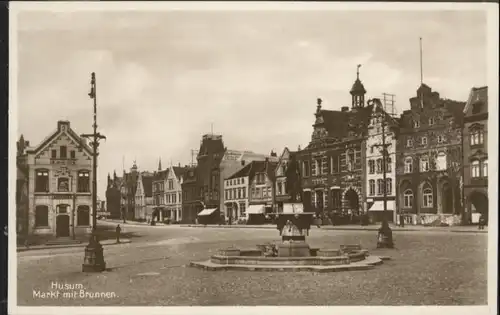 Husum Nordfriesland Husum Markt Brunnen * / Husum /Nordfriesland LKR