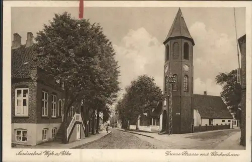 Wyk Foehr Nordsee Grosse Strasse Glockenturm *