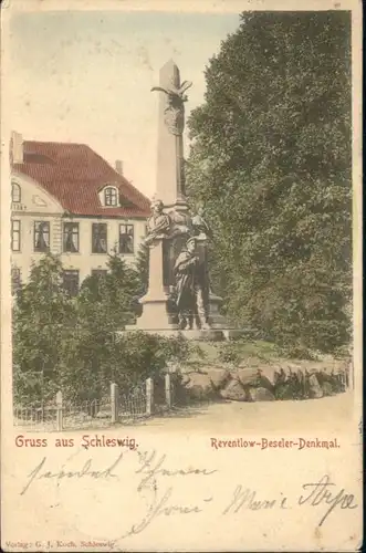 Schleswig Holstein Schleswig Reventlow-Beseler-Denkmal x / Schleswig /Schleswig-Flensburg LKR