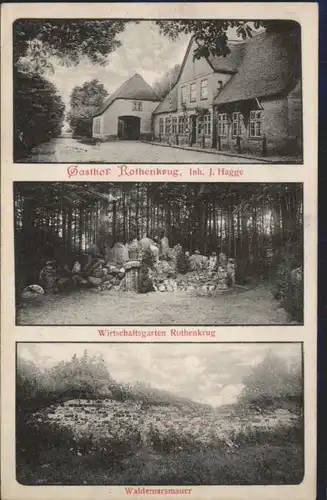 Schleswig Holstein Schleswig [PLZ handschriftlich] Gasthof Rothenkrug Waldemarsmauer * / Schleswig /Schleswig-Flensburg LKR