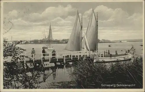 Schleswig Holstein Schleswig Schleiansicht Segelboote x / Schleswig /Schleswig-Flensburg LKR