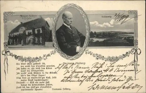 Schleswig Holstein Schleswig Hermann Heiberg Wohnhaus Reim x / Schleswig /Schleswig-Flensburg LKR