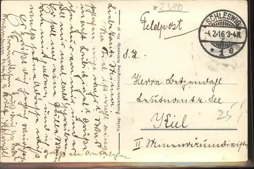 Schleswig Holstein Schleswig Hauptpostamt x / Schleswig /Schleswig-Flensburg LKR