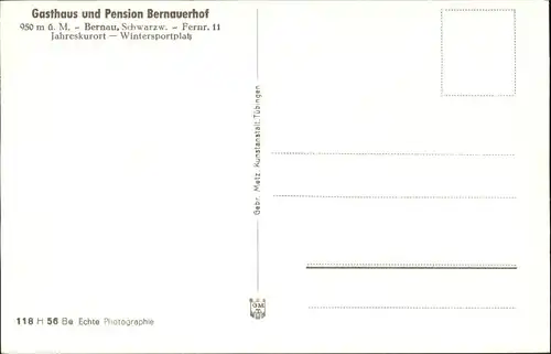 Bernau Schwarzwald Gasthaus Pension Bernauerhof *