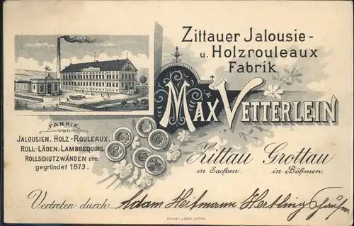 Zittau Max Vetterlein Jalousiefabrik *