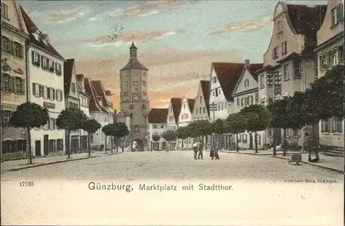 Guenzburg Marktplatz Stadtthor