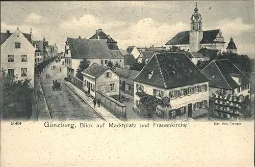 Guenzburg Marktplatz Frauen Kirche 