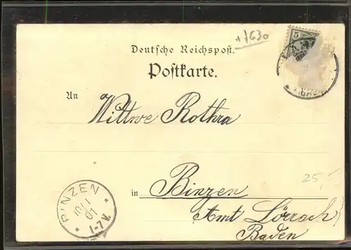 Lahr Schwarzwald Kasernement d. bad. Inf. Regt. Nr. 169 / Lahr /Ortenaukreis LKR
