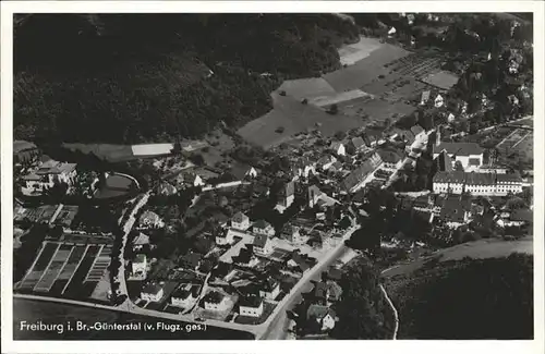 Freiburg Breisgau Fliegeraufnahme Guenterstal Kat. Freiburg im Breisgau