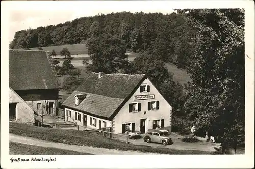 Freiburg Breisgau Wirtschaft zum Schoenberghof Kat. Freiburg im Breisgau