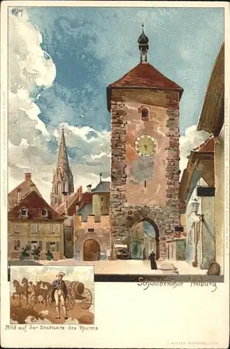 Freiburg Breisgau Schwabentor Kat. Freiburg im Breisgau