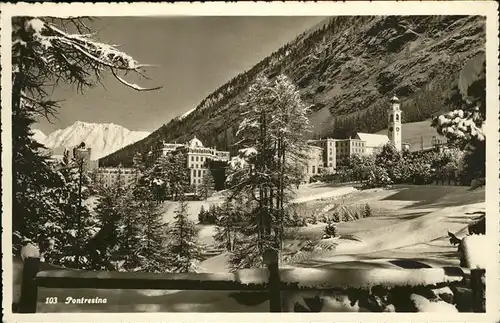 Pontresina Teilansicht Kat. Pontresina