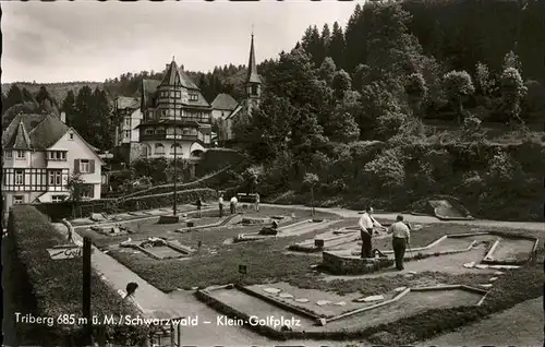 Triberg Schwarzwald Klein Golfplatz Kat. Triberg im Schwarzwald