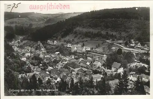 Triberg Schwarzwald Stempel auf AK Kat. Triberg im Schwarzwald