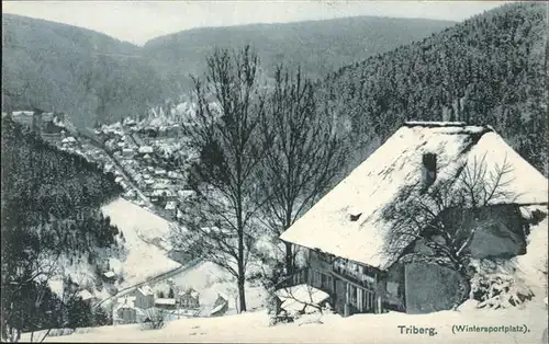 Triberg Schwarzwald Winter Kat. Triberg im Schwarzwald