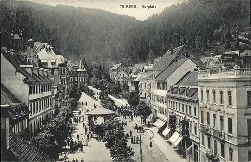 Triberg Schwarzwald Kurplatz Kat. Triberg im Schwarzwald