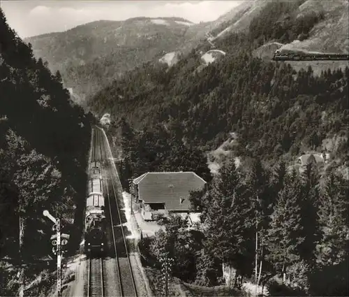 Triberg Schwarzwald Gebirgsbahn Zug Kat. Triberg im Schwarzwald