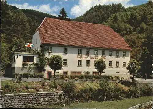 Triberg Schwarzwald Gasthaus Pension Roessle Kat. Triberg im Schwarzwald