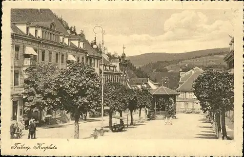 Triberg Schwarzwald Kurplatz Kat. Triberg im Schwarzwald