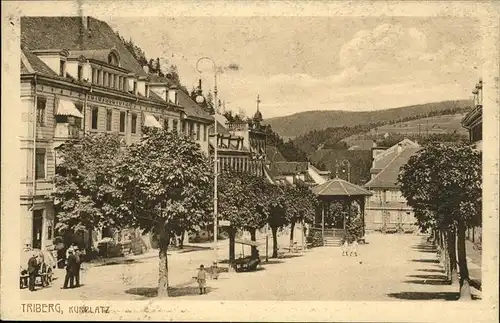 Triberg Schwarzwald Kurplatz Kat. Triberg im Schwarzwald