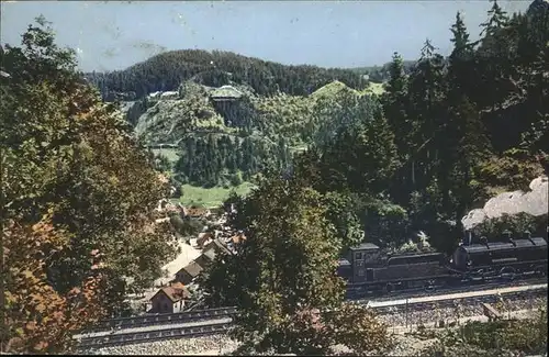 Triberg Schwarzwald Schwarzwaldbahn Kat. Triberg im Schwarzwald
