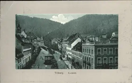 Triberg Schwarzwald Kurplatz Kat. Triberg im Schwarzwald