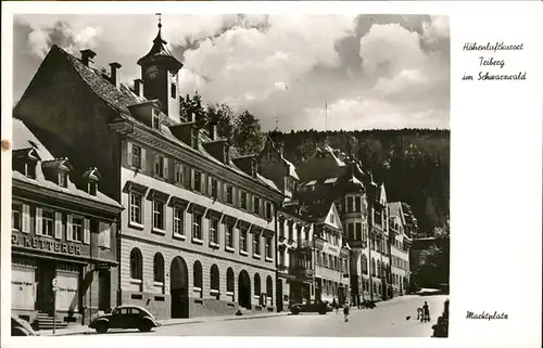 Triberg Schwarzwald Marktplatz  Kat. Triberg im Schwarzwald